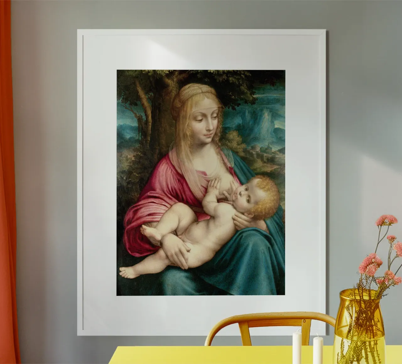 Madonna by Leonardo da Vinci poster da James McIntosh