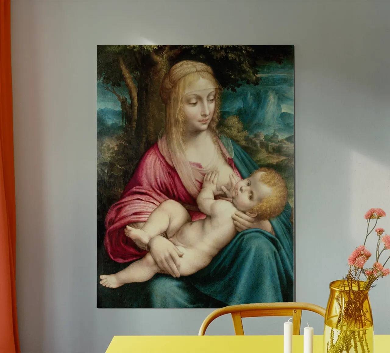 Madonna by Leonardo da Vinci poster da James McIntosh