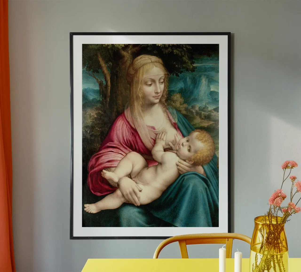 Madonna by Leonardo da Vinci poster da James McIntosh