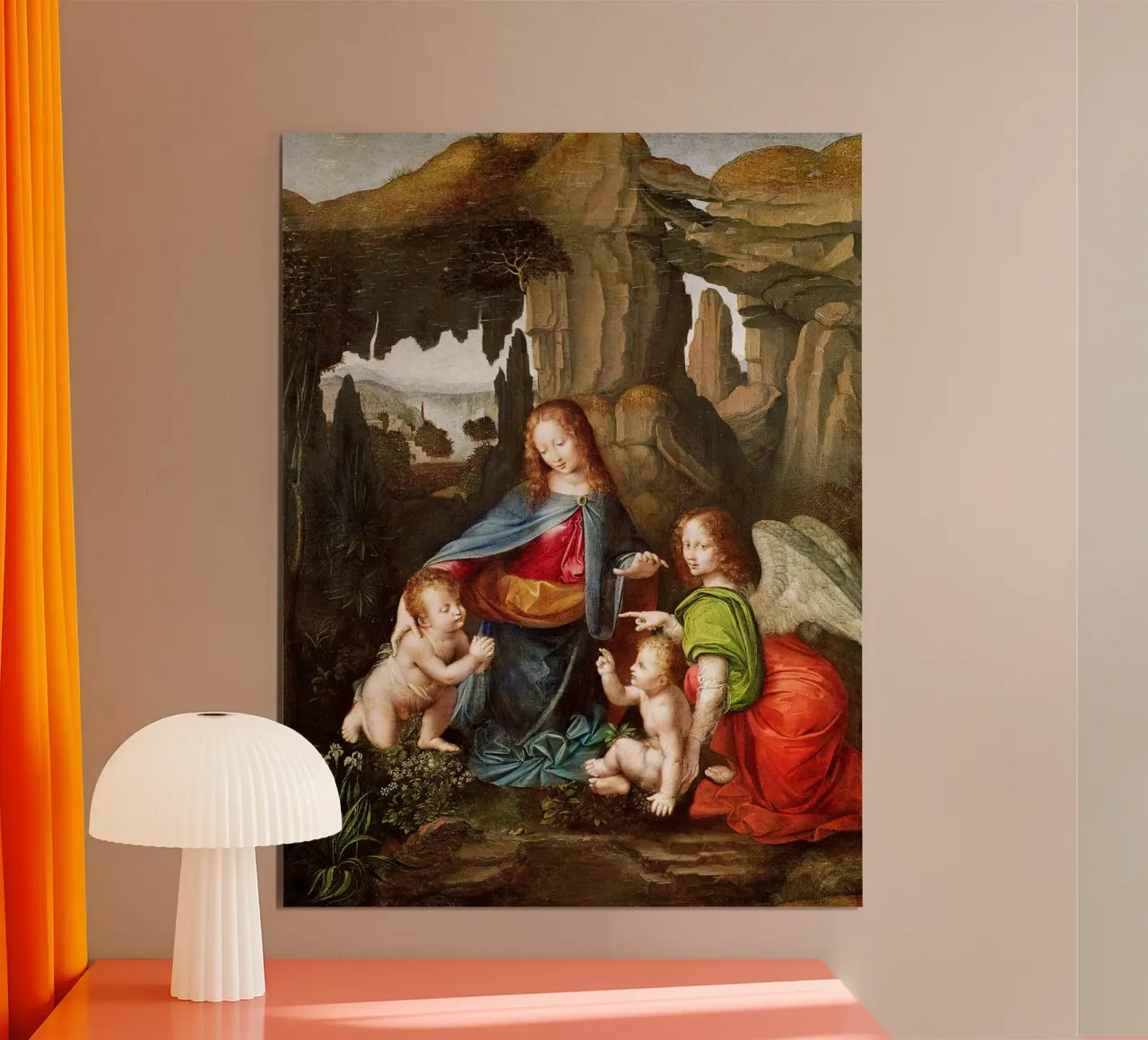 Madonna delle Rocce di Leonardo da Vinci poster da James McIntosh