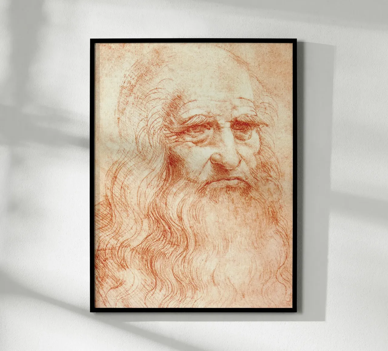Ritratto di uomo in gesso rosso di Leonardo da Vinci poster da James McIntosh