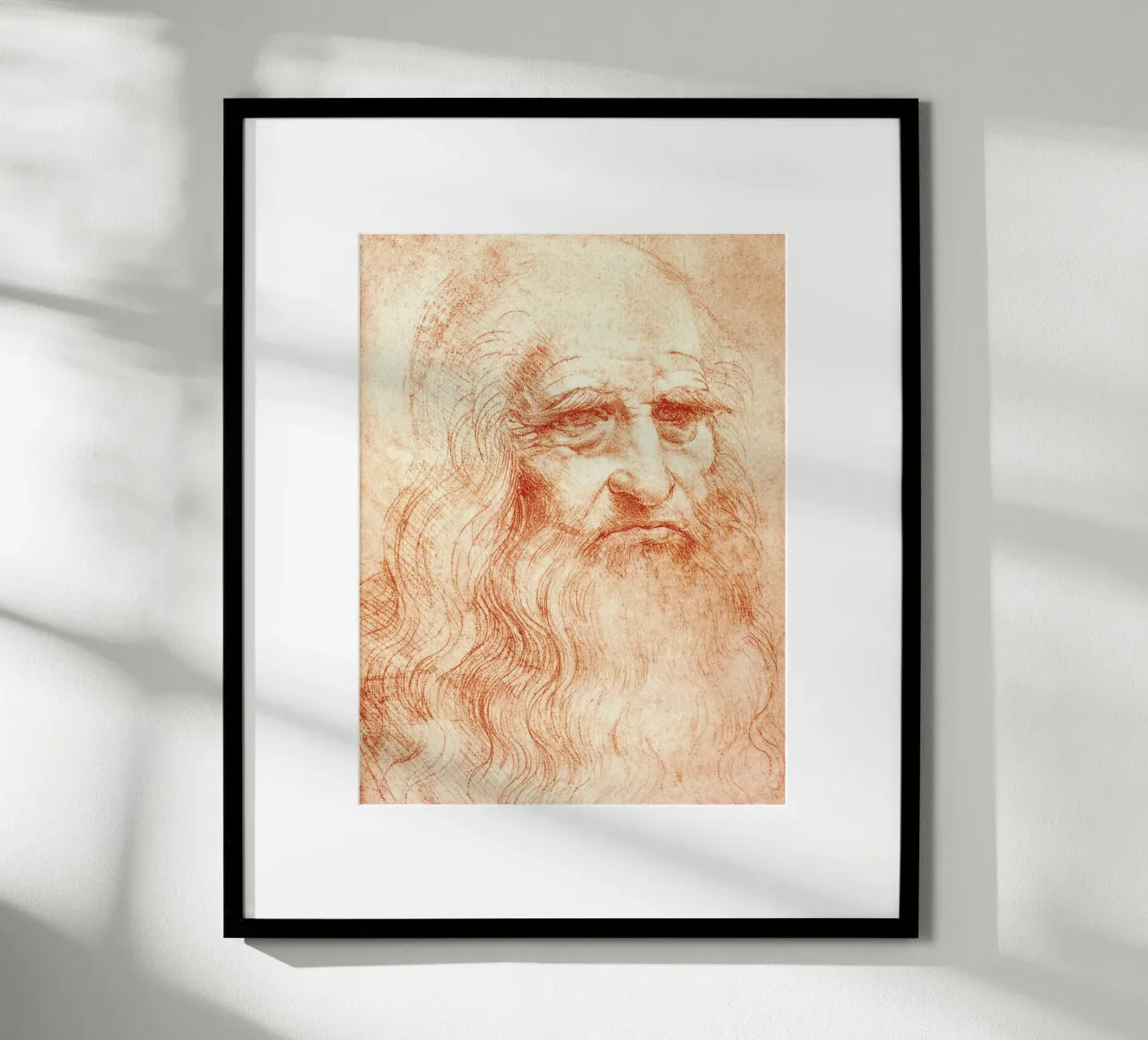 Ritratto di uomo in gesso rosso di Leonardo da Vinci poster da James McIntosh