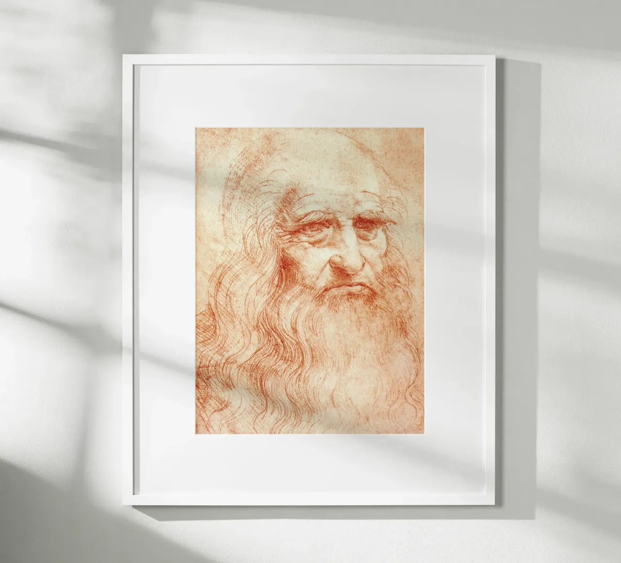 Ritratto di uomo in gesso rosso di Leonardo da Vinci poster da James McIntosh