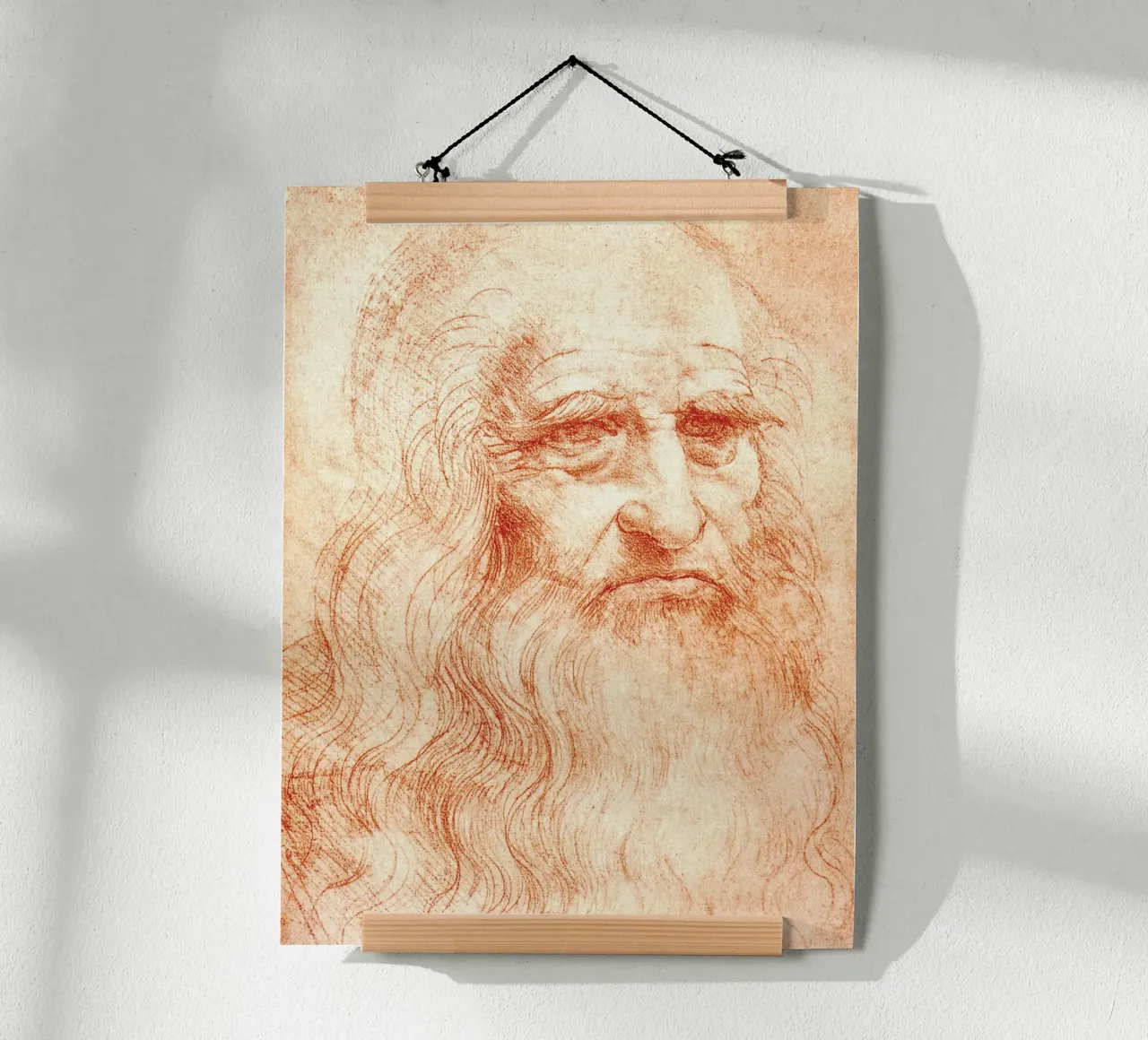 Ritratto di uomo in gesso rosso di Leonardo da Vinci poster da James McIntosh