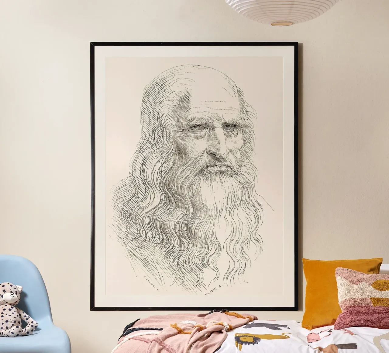 Ritratto di uomo anziano I di Leonardo da Vinci poster da James McIntosh