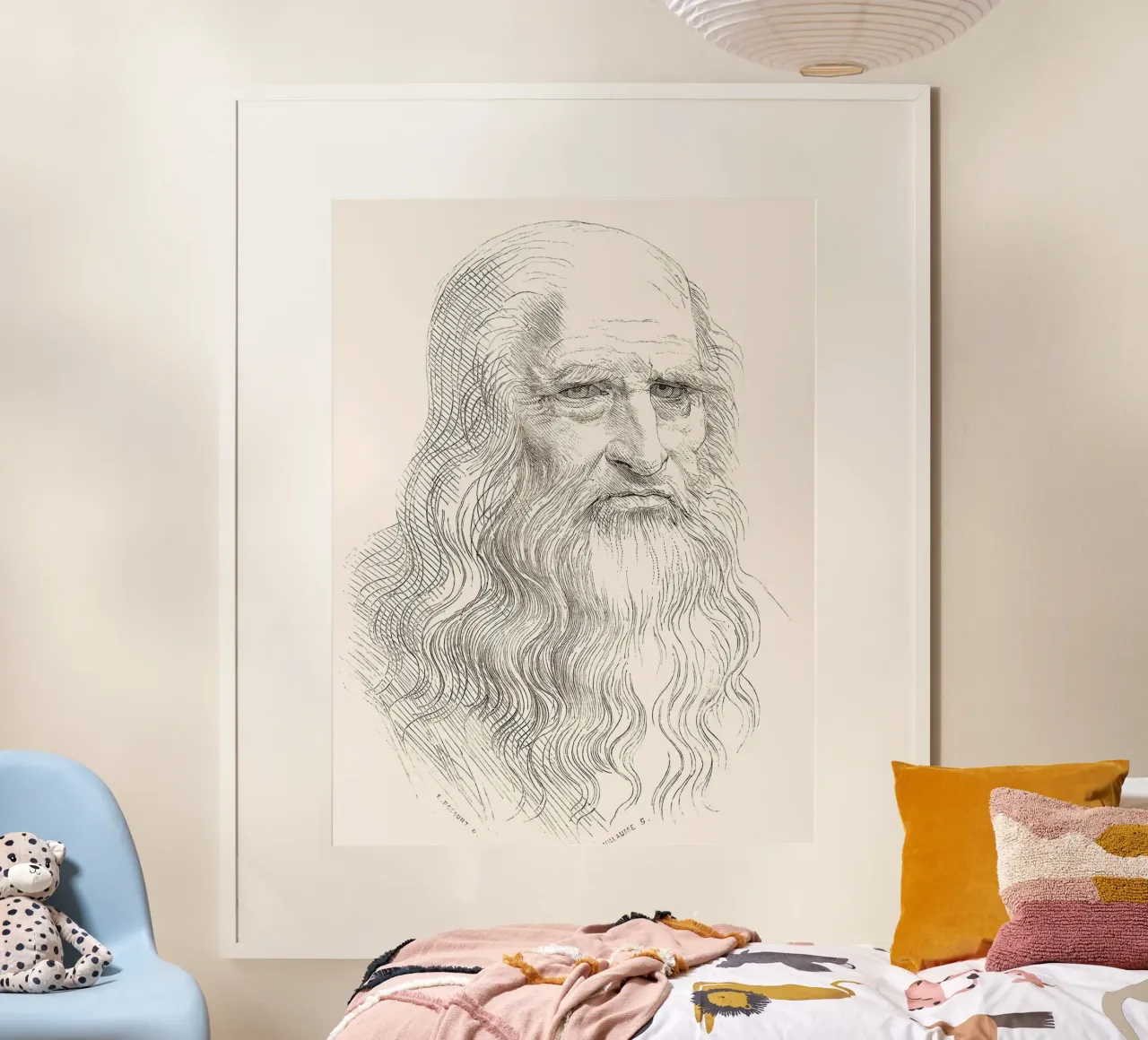 Ritratto di uomo anziano I di Leonardo da Vinci poster da James McIntosh