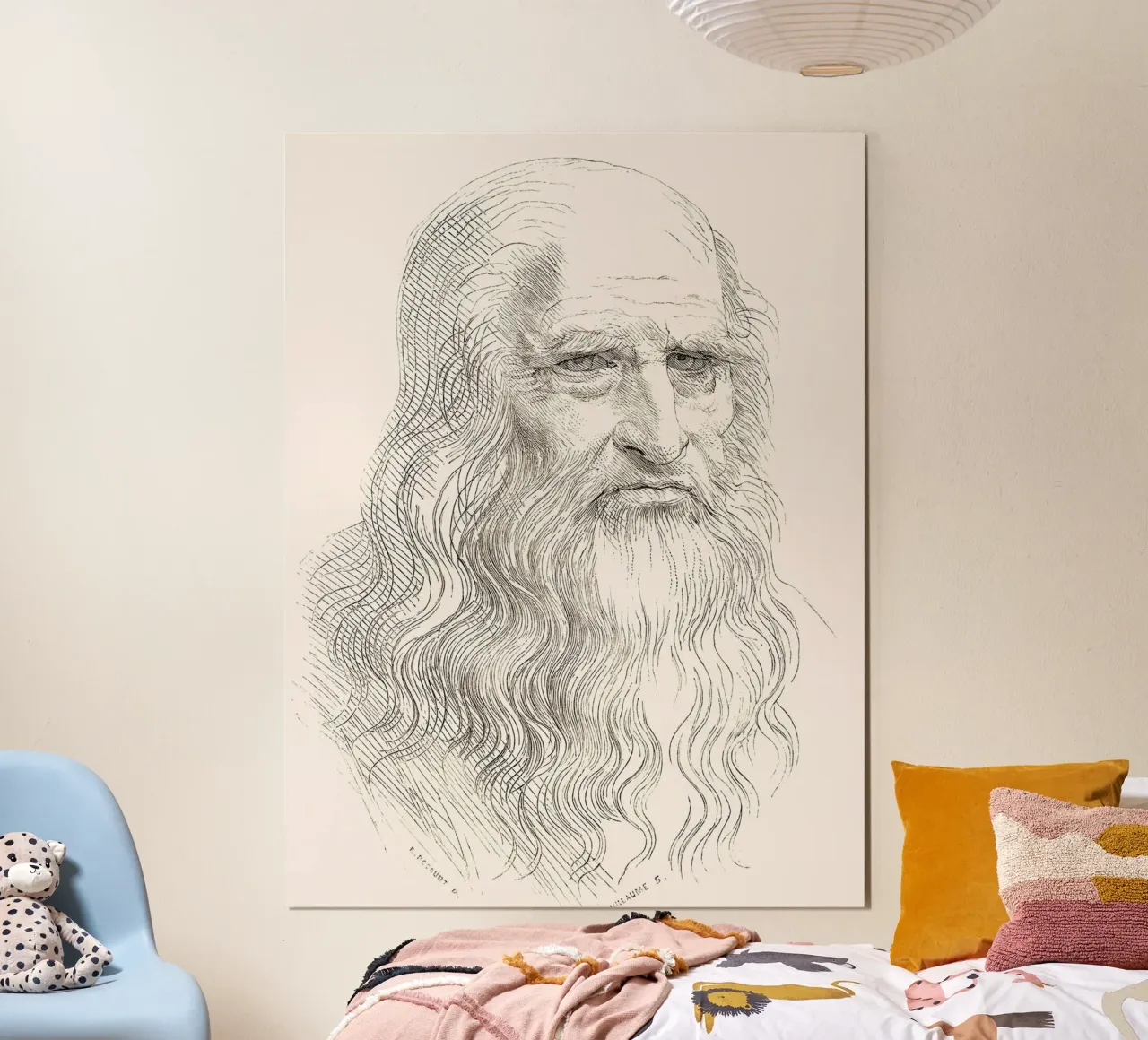 Ritratto di uomo anziano I di Leonardo da Vinci poster da James McIntosh