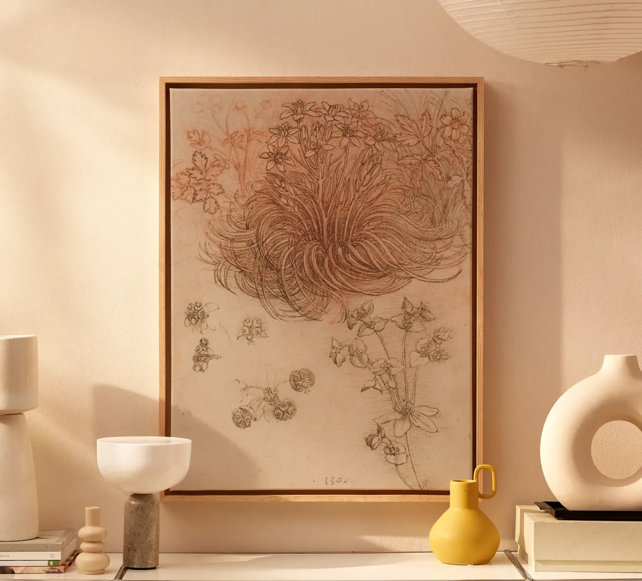 Star of Bethlehem by Leonardo da Vinci canvas with Floater frame by James McIntosh