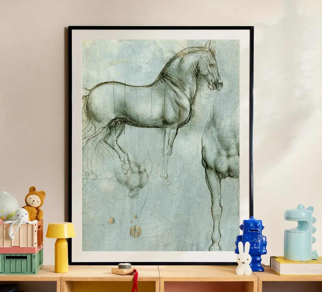 Studi di un cavallo di Leonardo da Vinci poster da James McIntosh