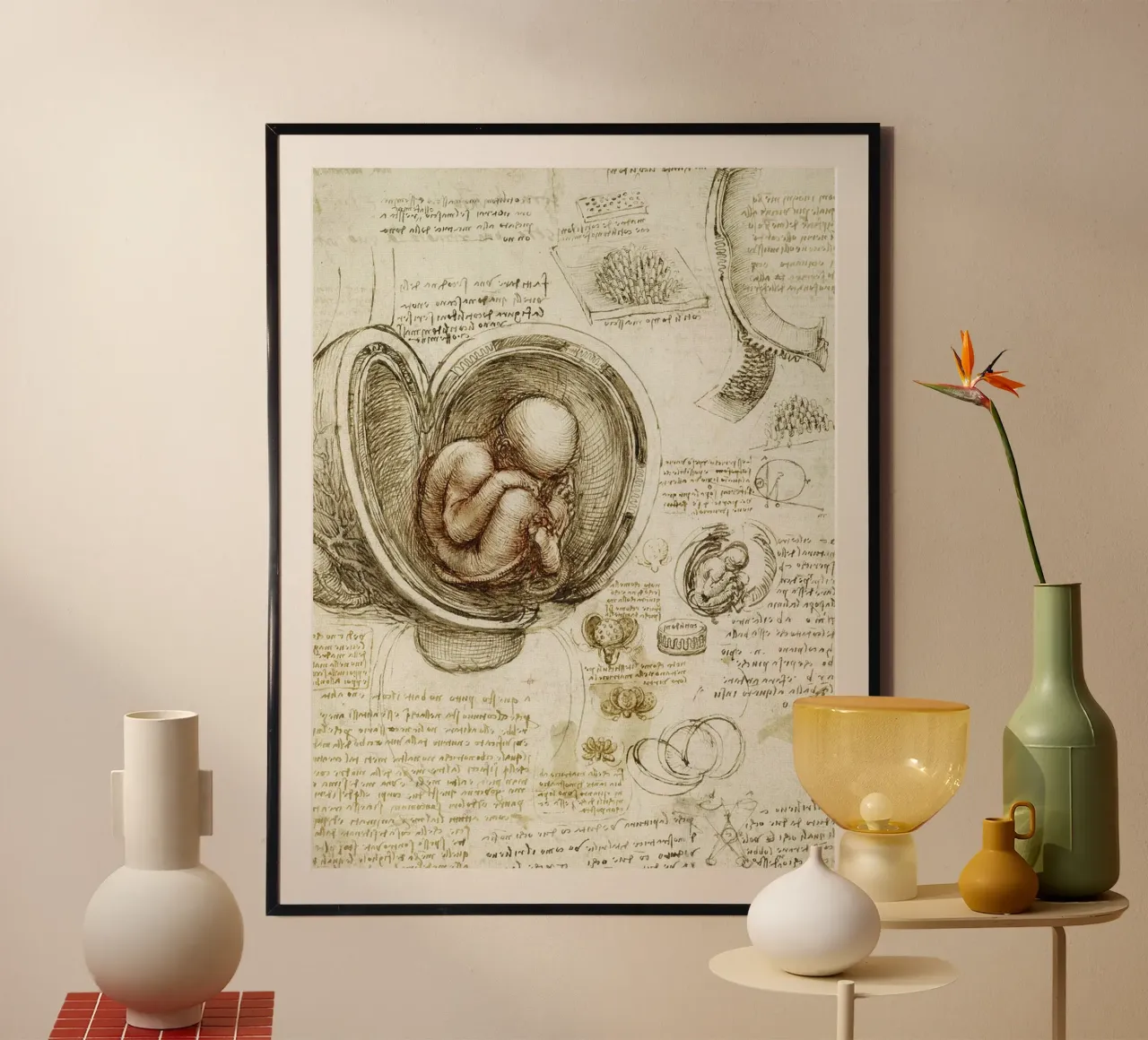 Studi sugli embrioni di Leonardo da Vinci poster da James McIntosh