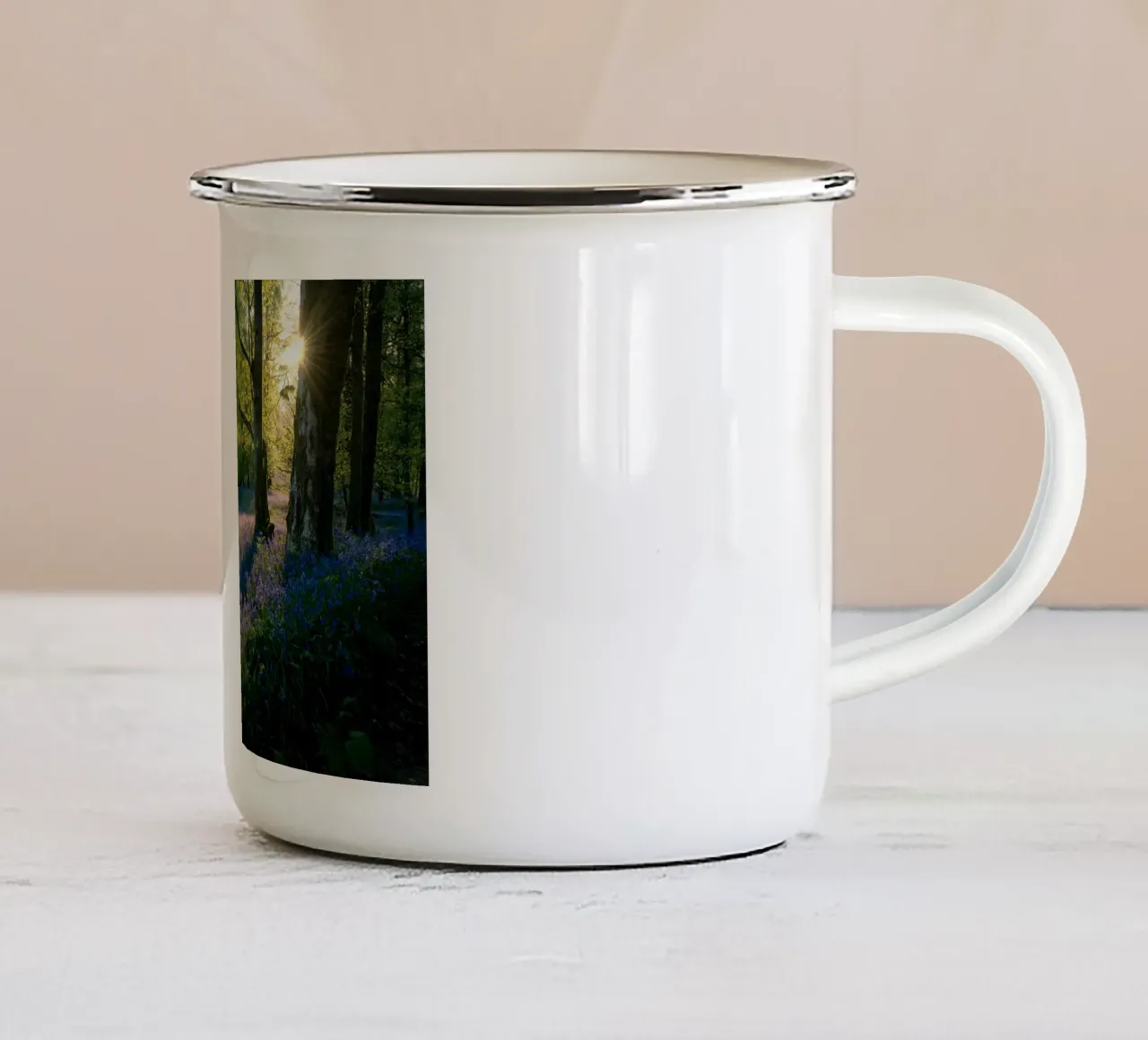 Travolti dai più bei campi fioriti del mondo tazza in smalto da Nature's Palette