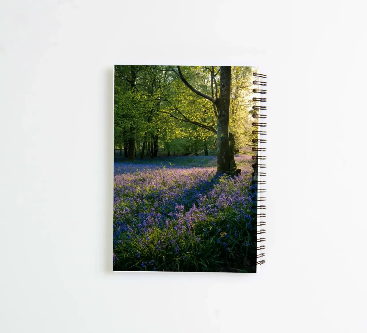 Overwhelmed with the most beautiful flower fields in the wor spiral notebook by Nature's Palette