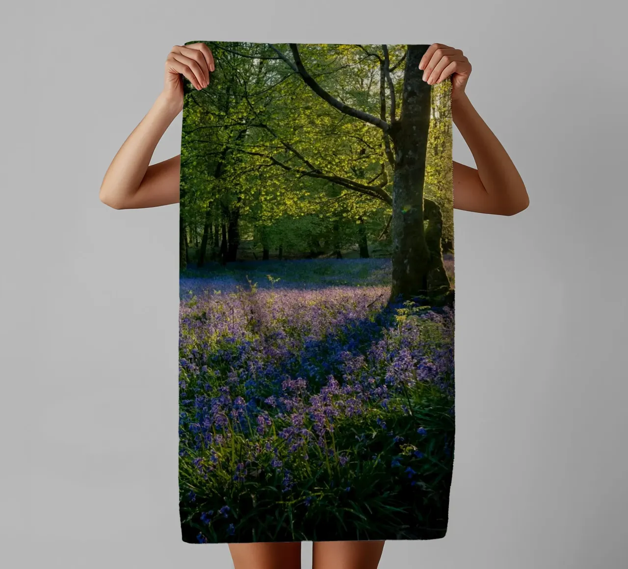 Overwhelmed with the most beautiful flower fields in the wor towel by Nature's Palette