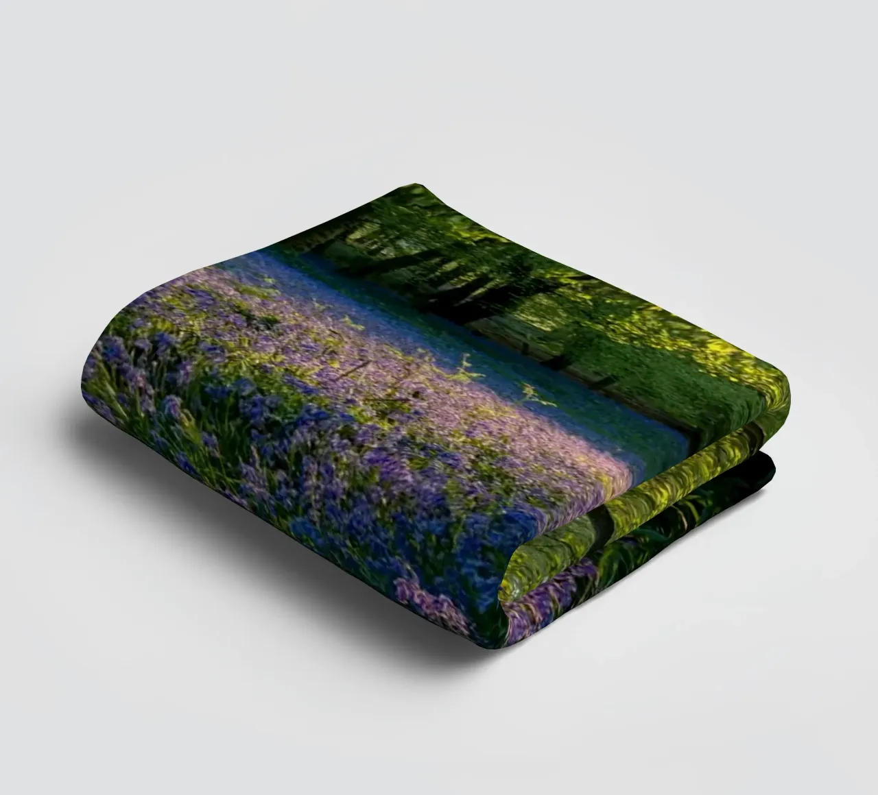 Overwhelmed with the most beautiful flower fields in the wor towel by Nature's Palette