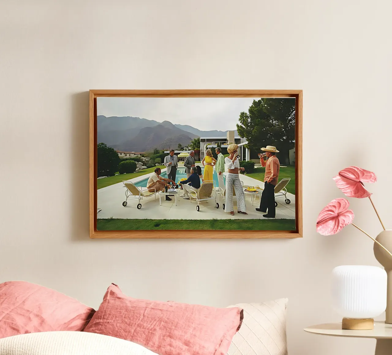 Slim Aarons photo 3 canvas with Floater frame by domherrick1