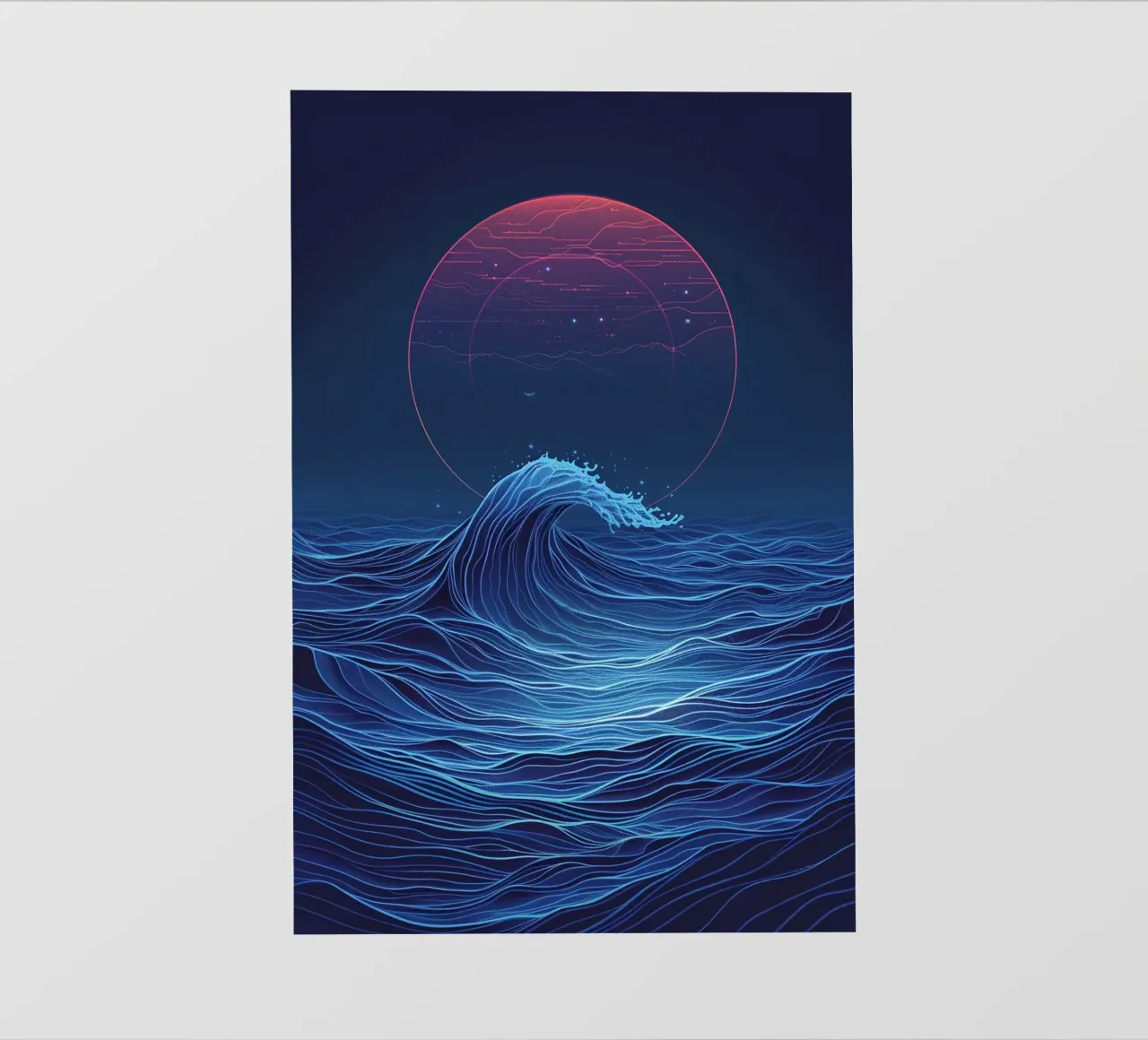 Cosmic Wave pellicola backlit da Mosaic Dialogue