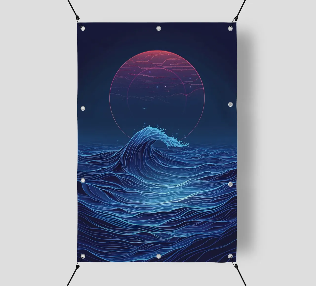 Cosmic Wave telo in pvc da Mosaic Dialogue