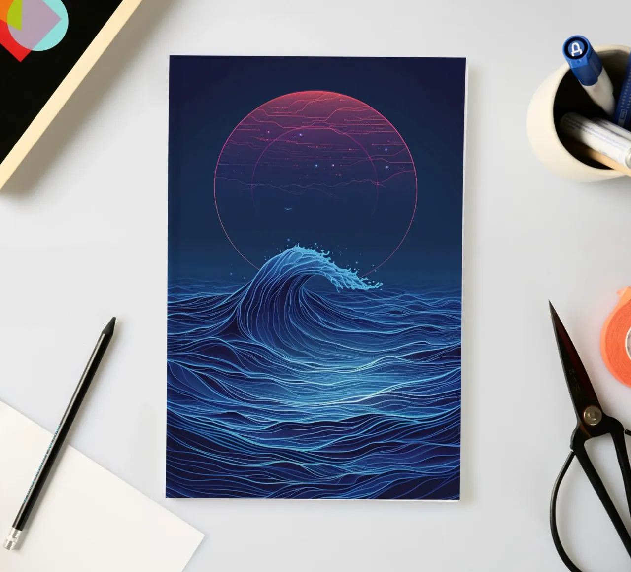 Cosmic Wave notebook by Mosaic Dialogue