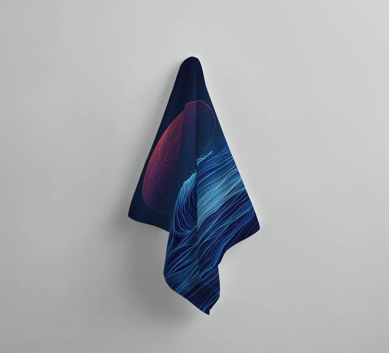Cosmic Wave asciugamano da bagno da Mosaic Dialogue