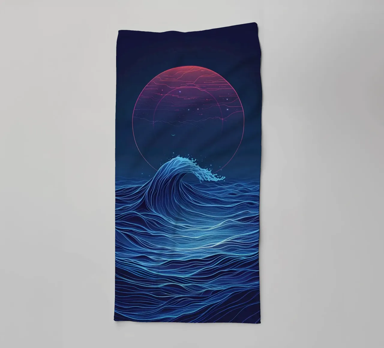 Cosmic Wave asciugamano da bagno da Mosaic Dialogue