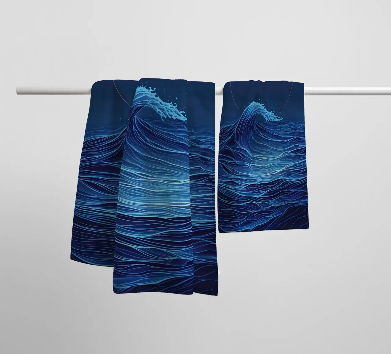Cosmic Wave asciugamano da bagno da Mosaic Dialogue