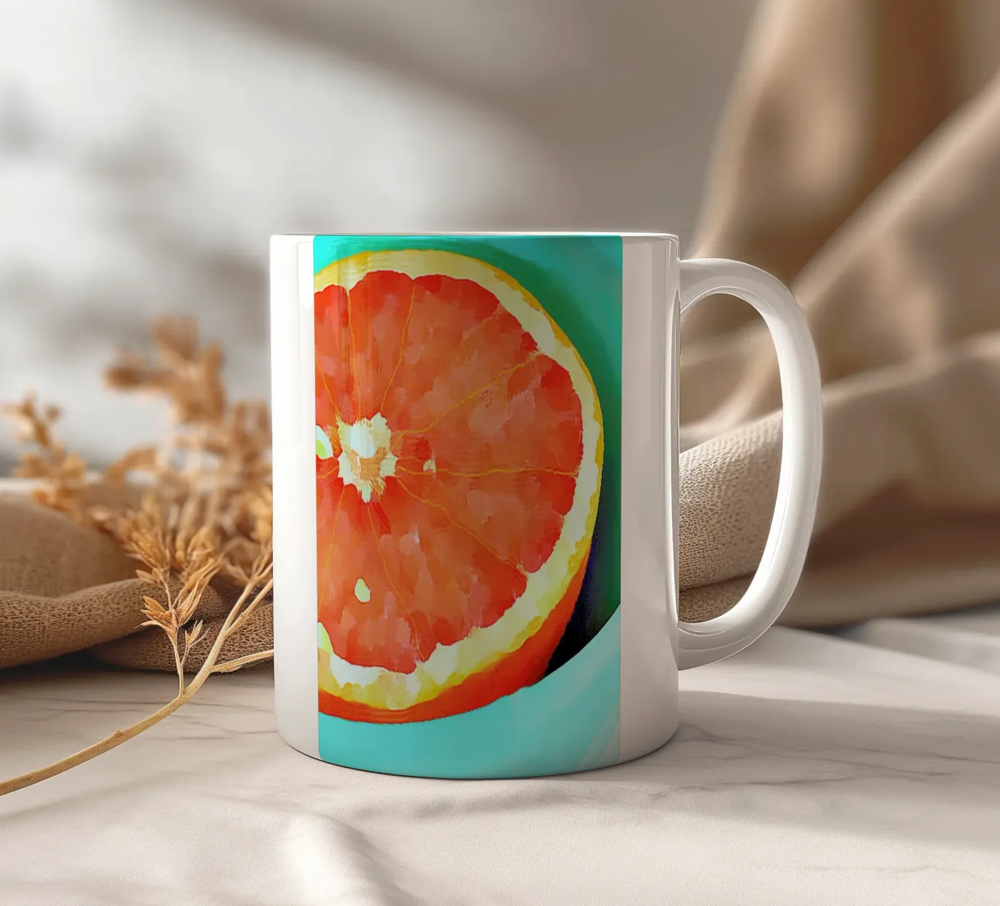 Grapefast ceramic mug by Xchange Art Studio