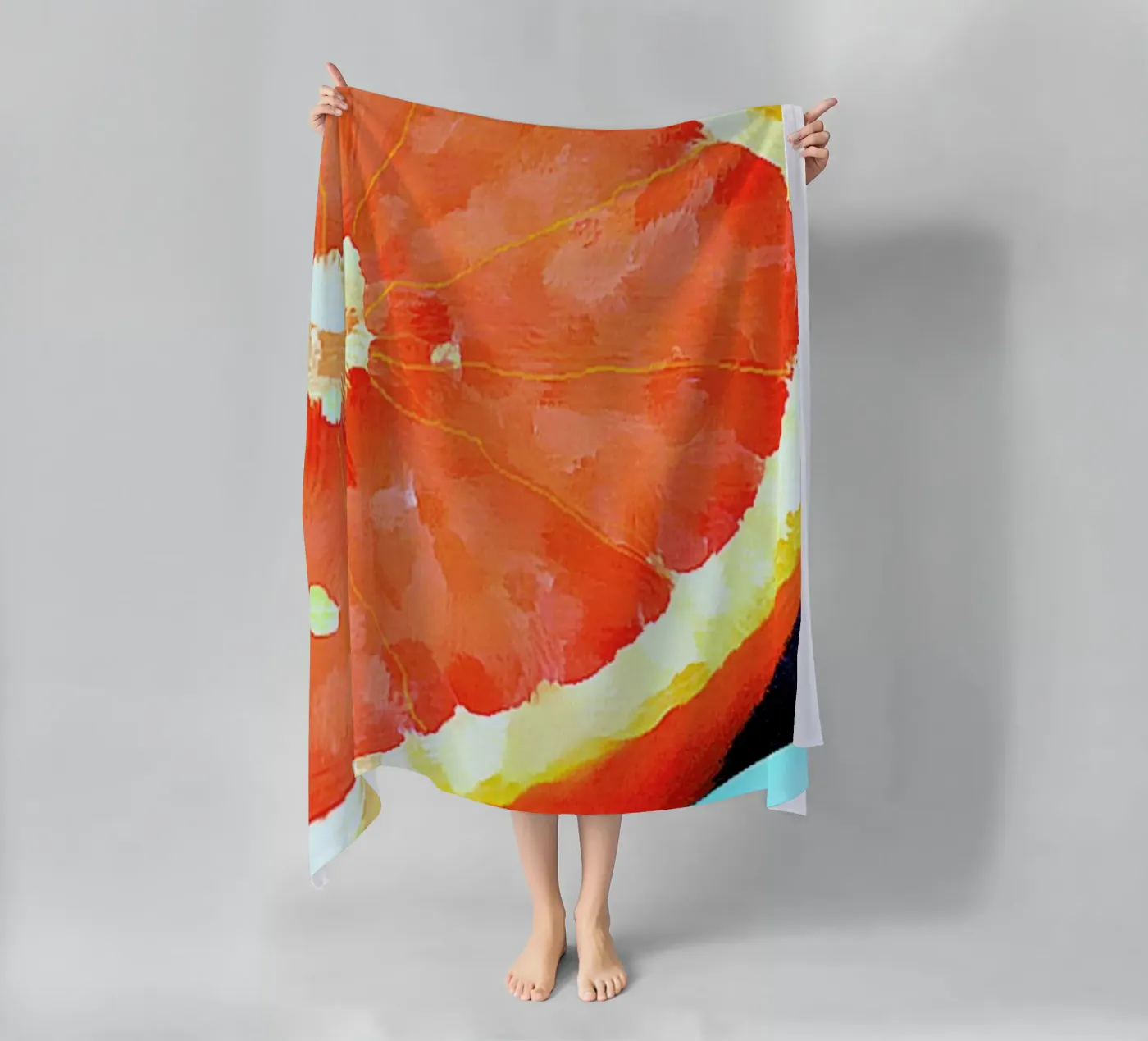 Grapefast beach towel by Xchange Art Studio