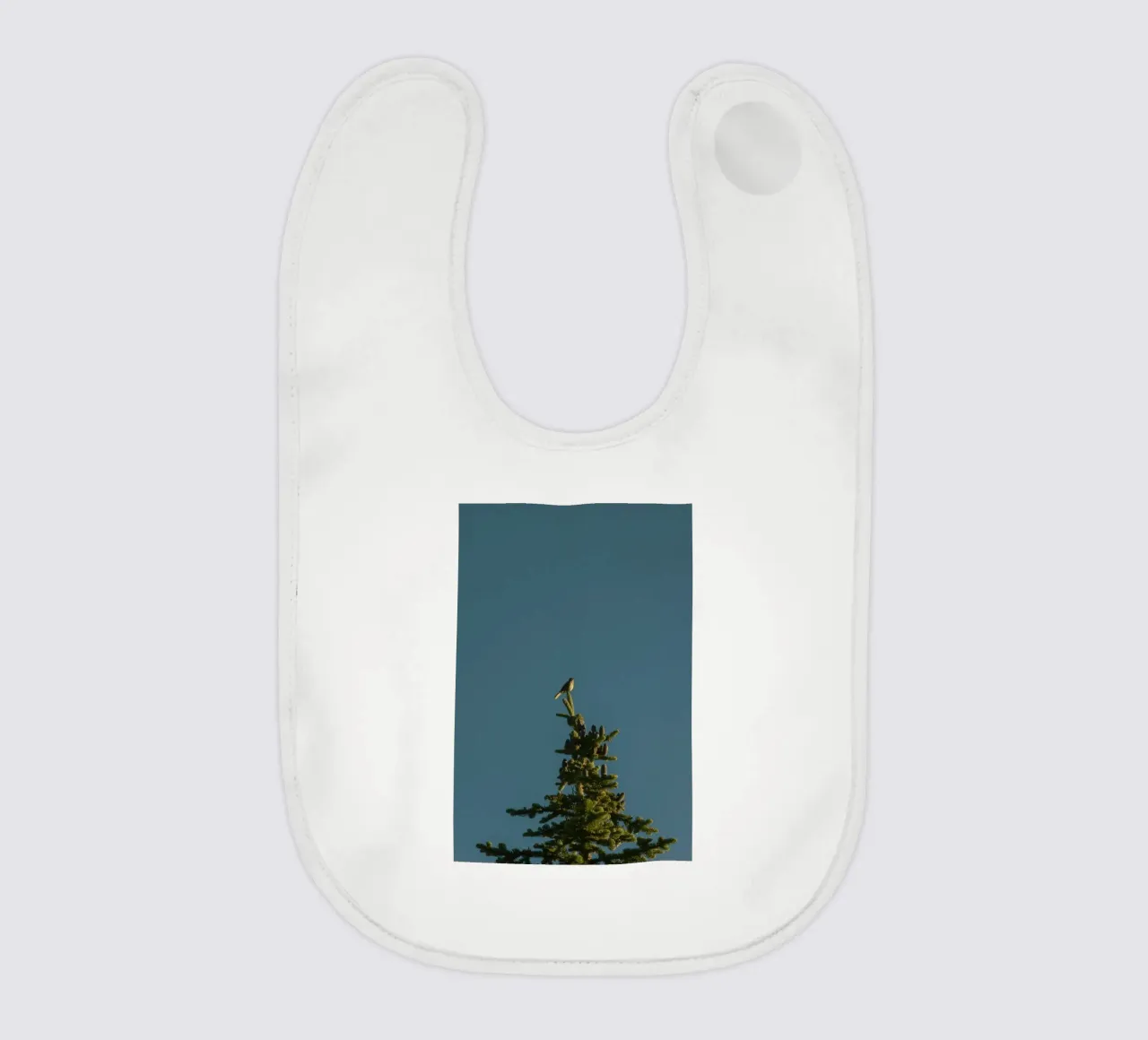 pine tree baby bib by Earthly Visions