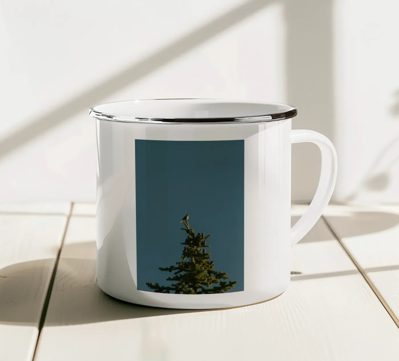 pine tree enamel mug by Earthly Visions