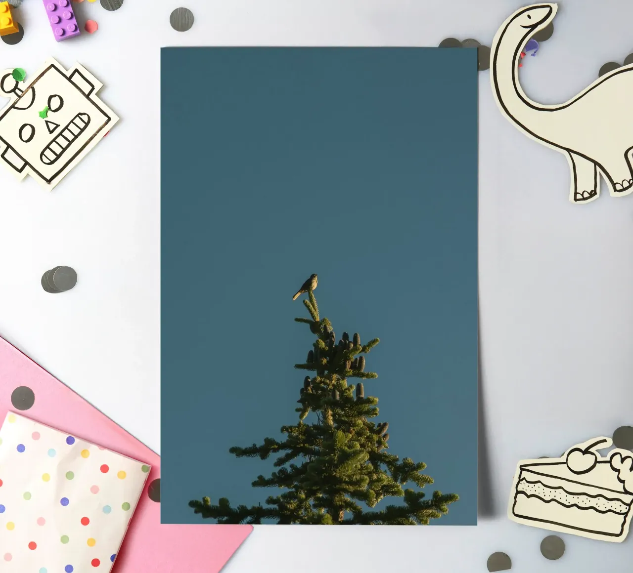 pine tree sticker sheet by Earthly Visions