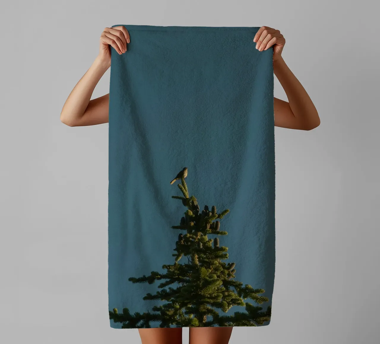 pine tree towel by Earthly Visions