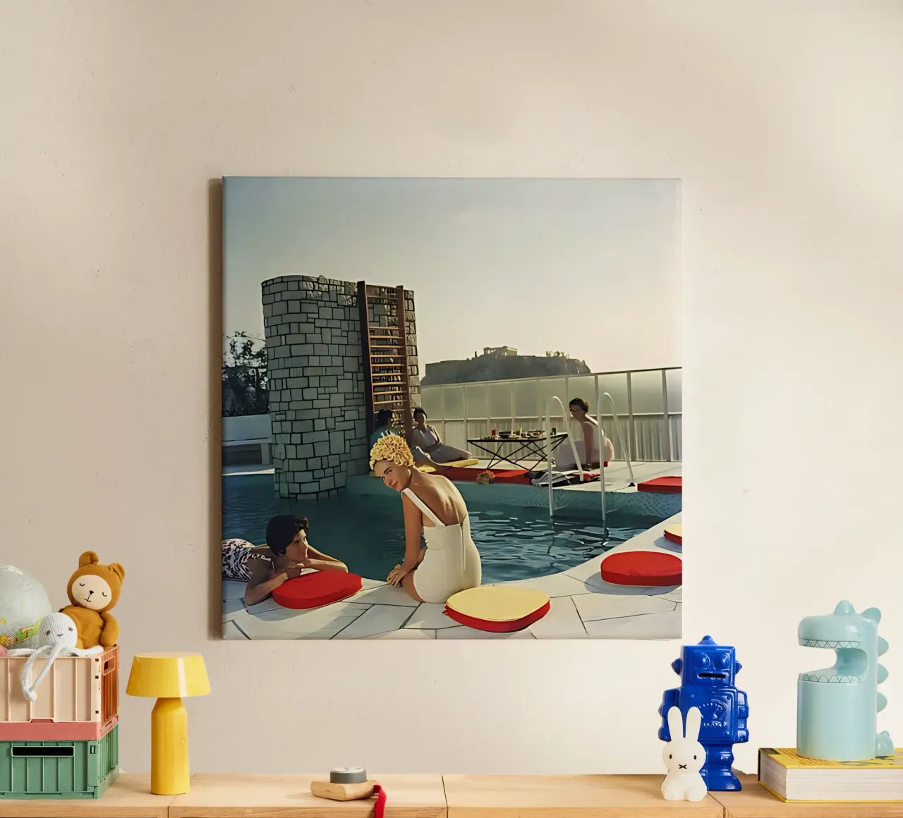 Slim Aarons photo 10 canvas with Floater frame by domherrick1