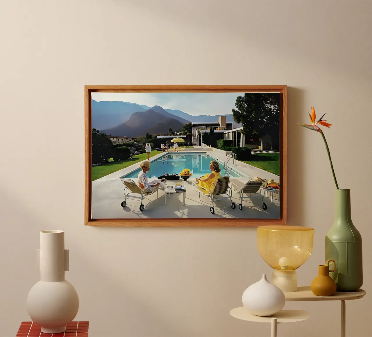 Slim Aarons photo 11 canvas with Floater frame by domherrick1