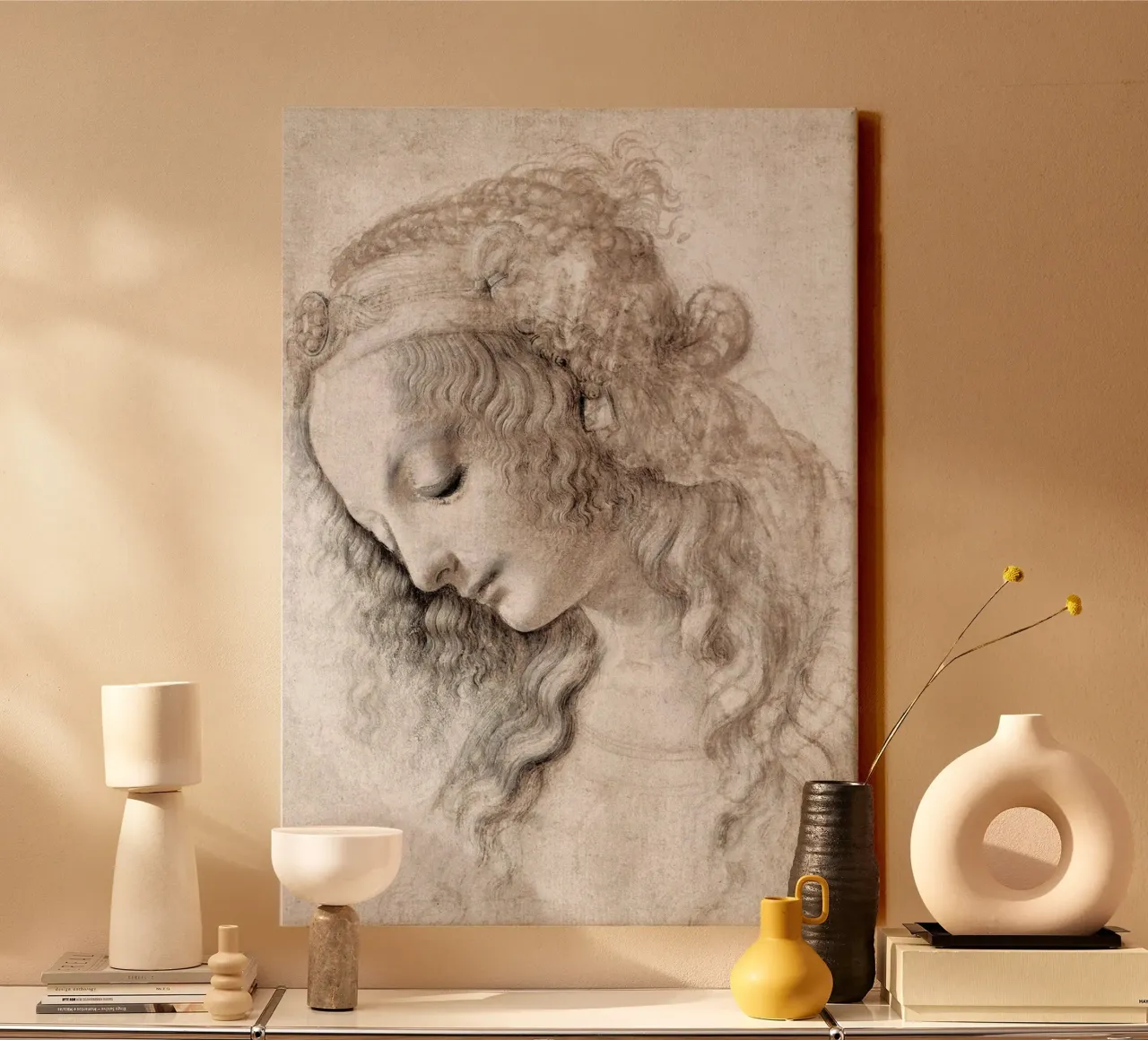 Study of Mary Magdalene canvas with Floater frame by James McIntosh