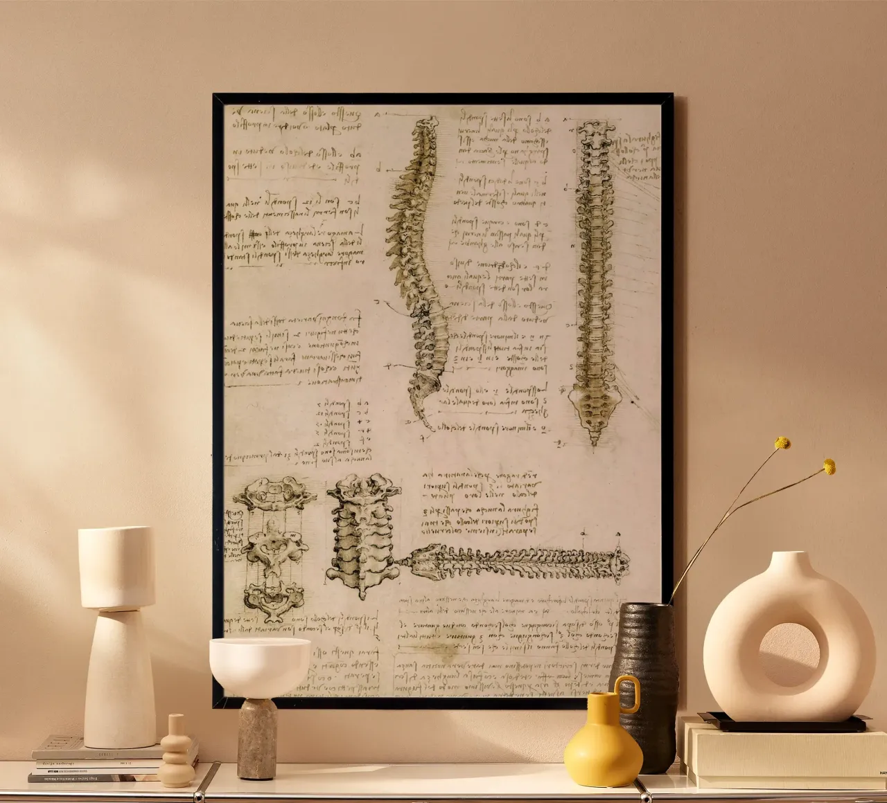 The Spine by Leonardo da Vinci poster da James McIntosh