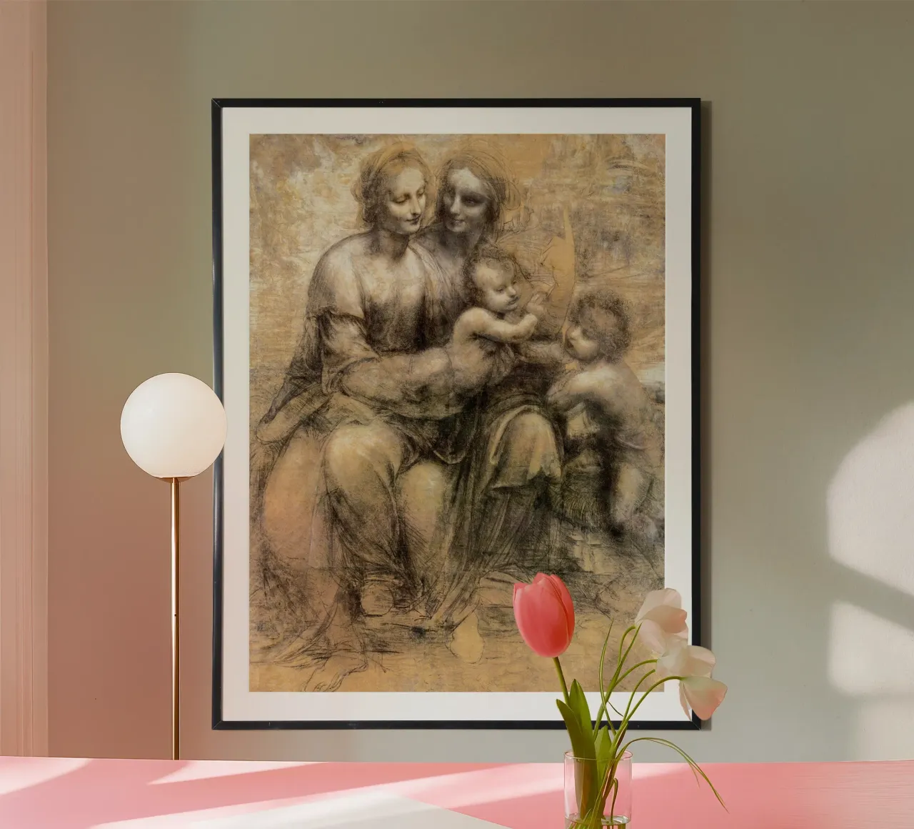 The Virgin and Child with Saint Anne and Saint John the Bapt poster by James McIntosh