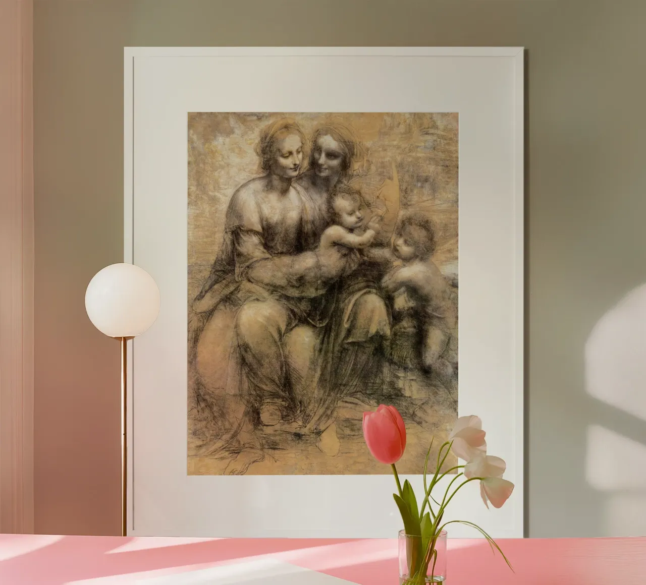 The Virgin and Child with Saint Anne and Saint John the Bapt poster by James McIntosh
