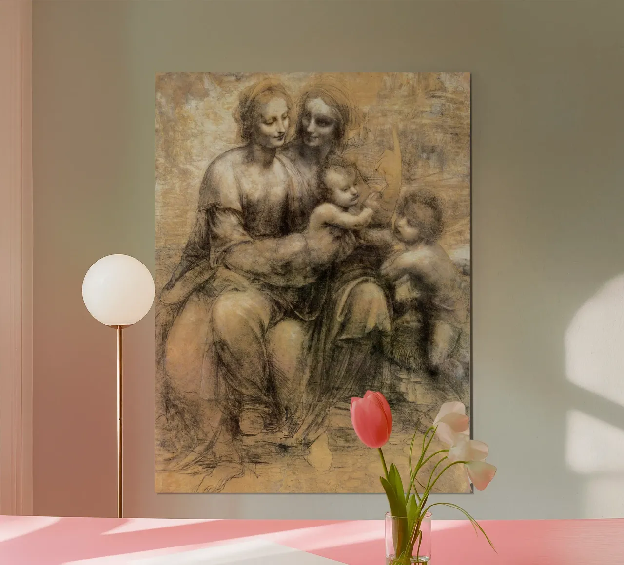 The Virgin and Child with Saint Anne and Saint John the Bapt poster by James McIntosh