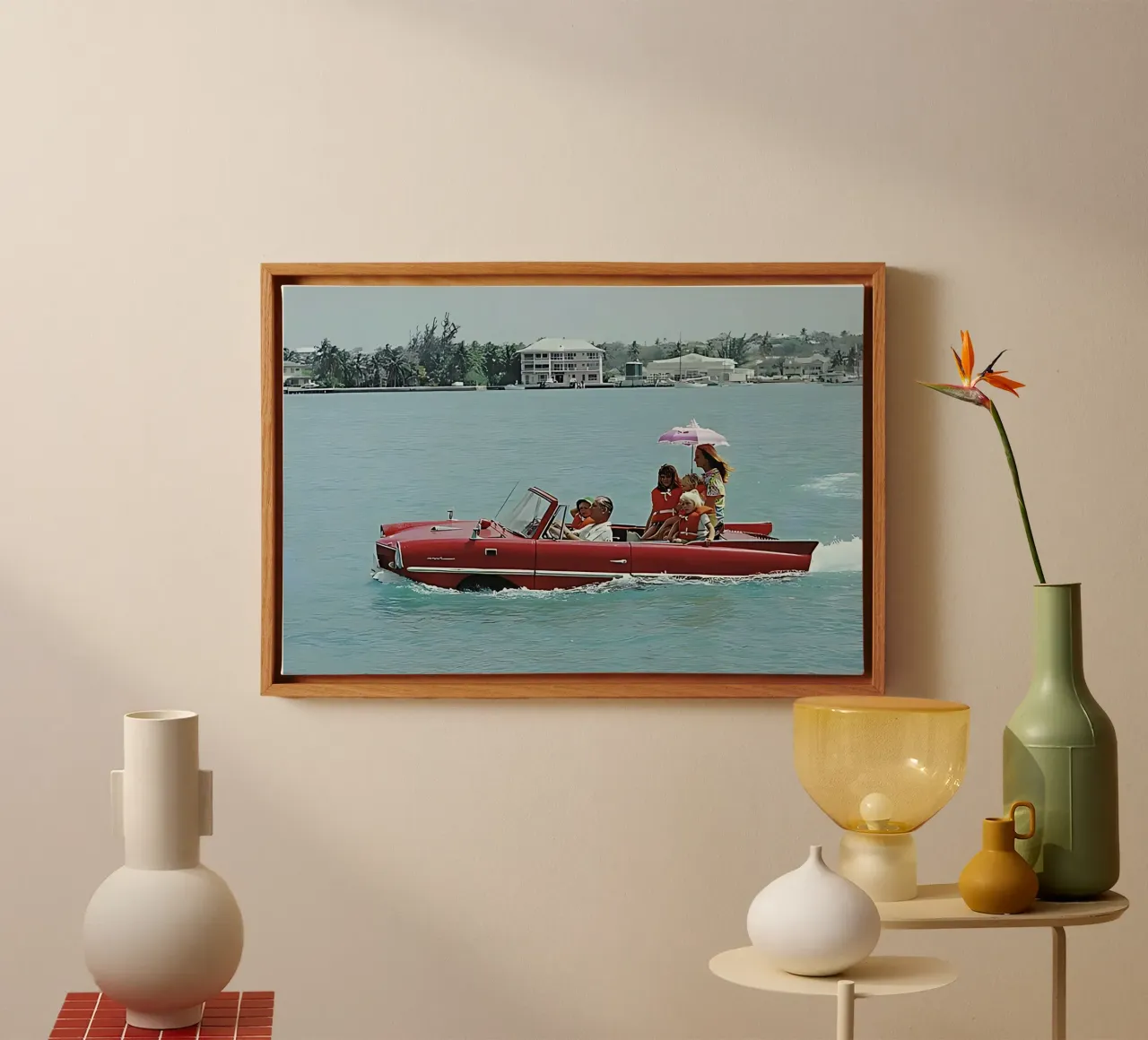 Slim Aarons photo 13 canvas with Floater frame by domherrick1