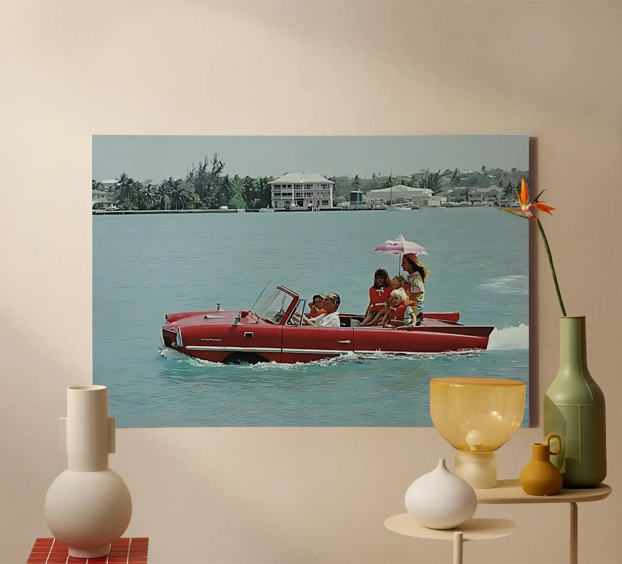 Slim Aarons photo 13 canvas with Floater frame by domherrick1