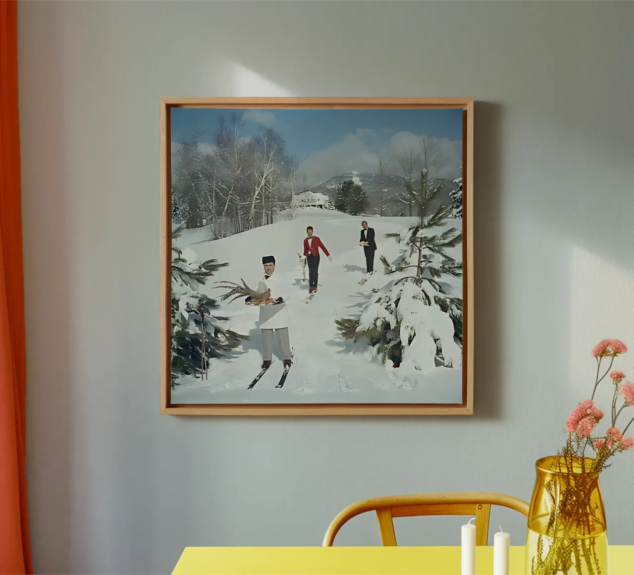 Slim Aarons photo 14 canvas with Floater frame by domherrick1