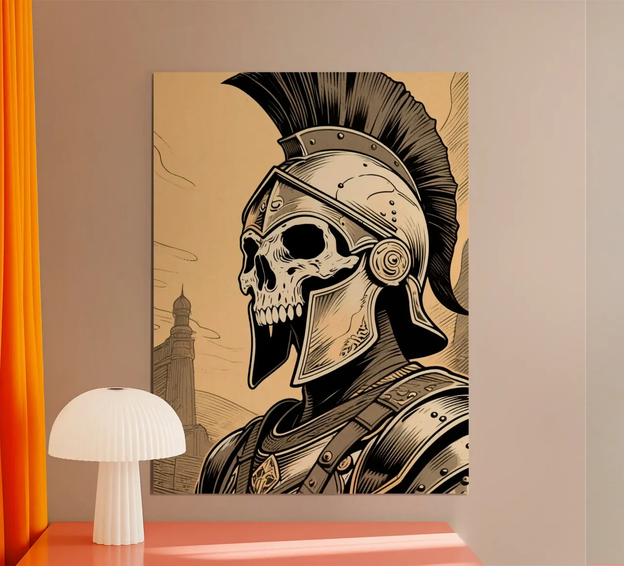 Skull Spartan poster da knowledge
