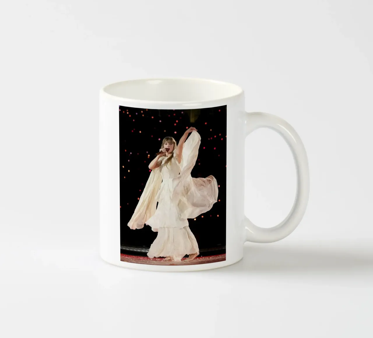 Abito bianco Concerto di Taylor Swift tazza in ceramica da ramdakjagualma