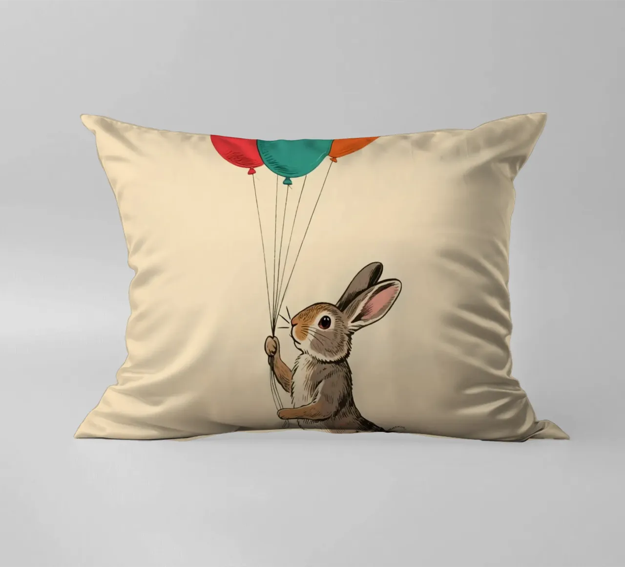 Rabbit Balloons cuscino da knowledge