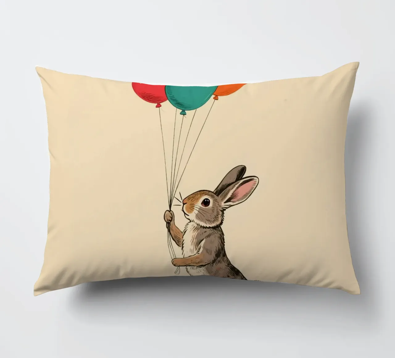 Rabbit Balloons cuscino da knowledge