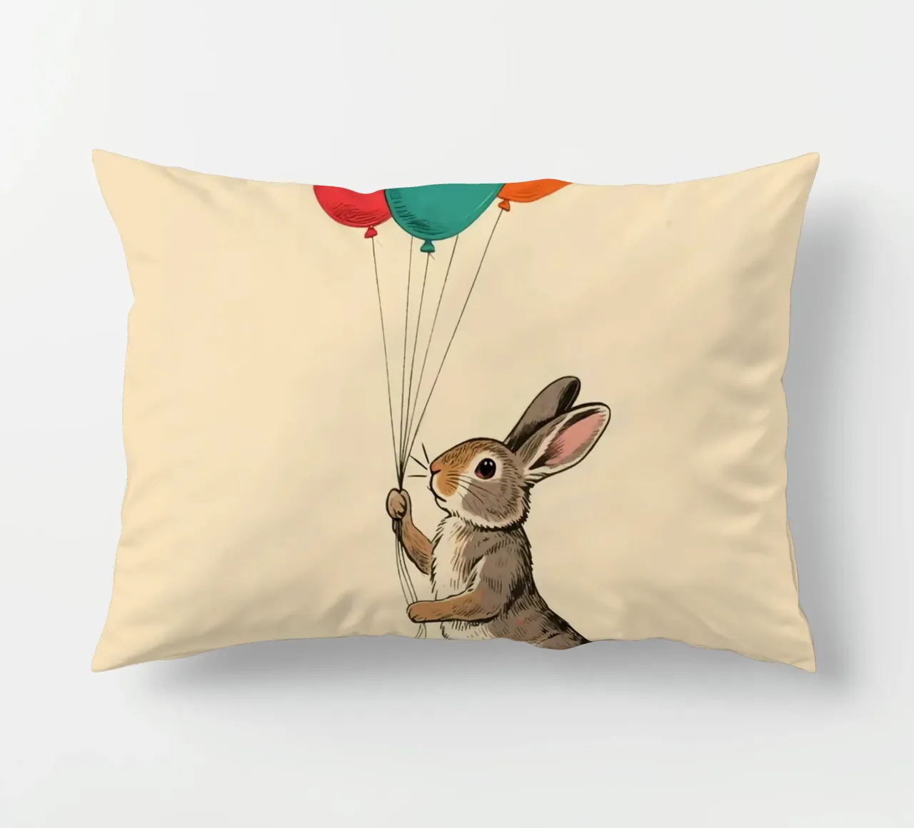 Rabbit Balloons cuscino da knowledge