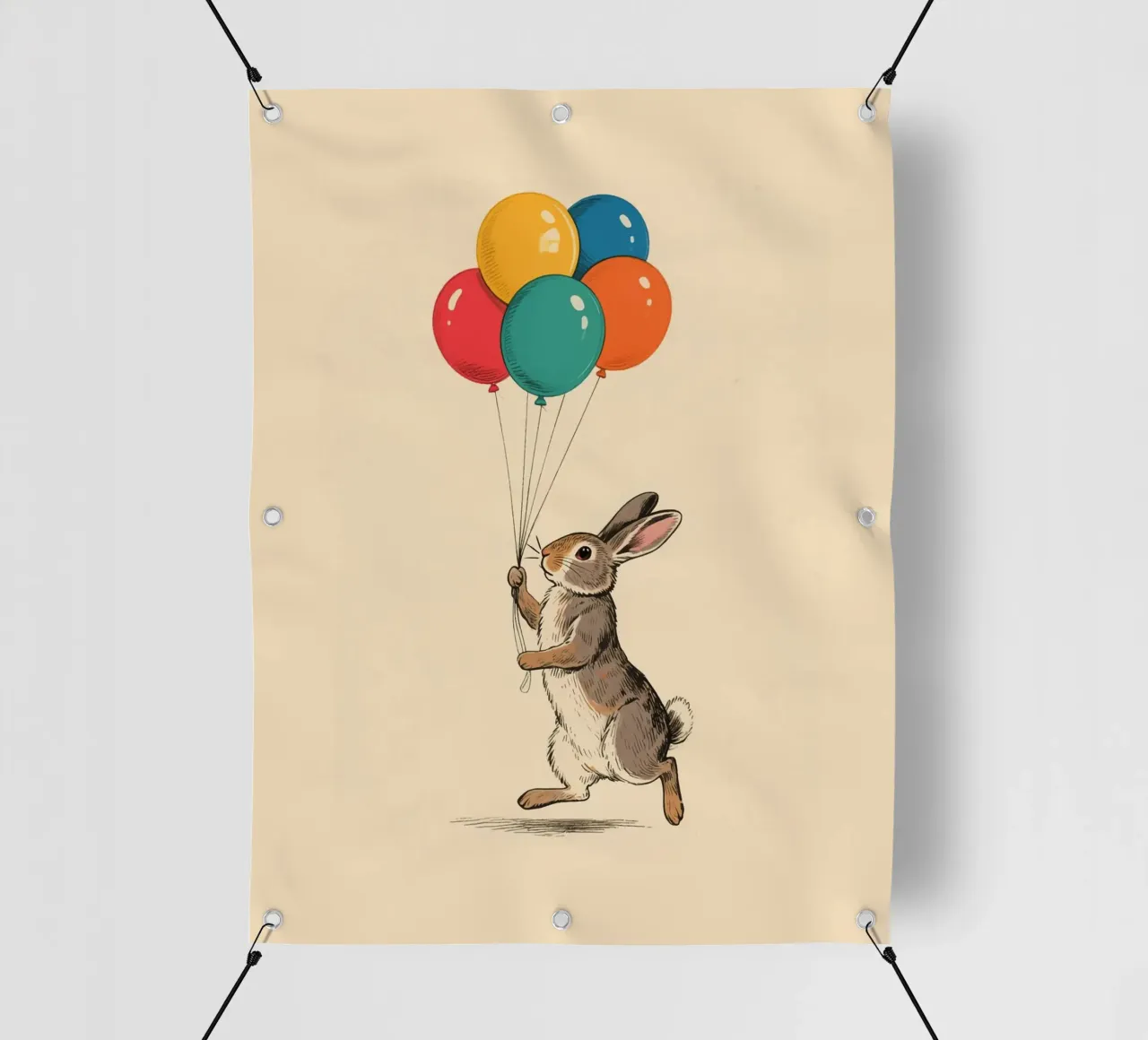 Rabbit Balloons telo in pvc da knowledge