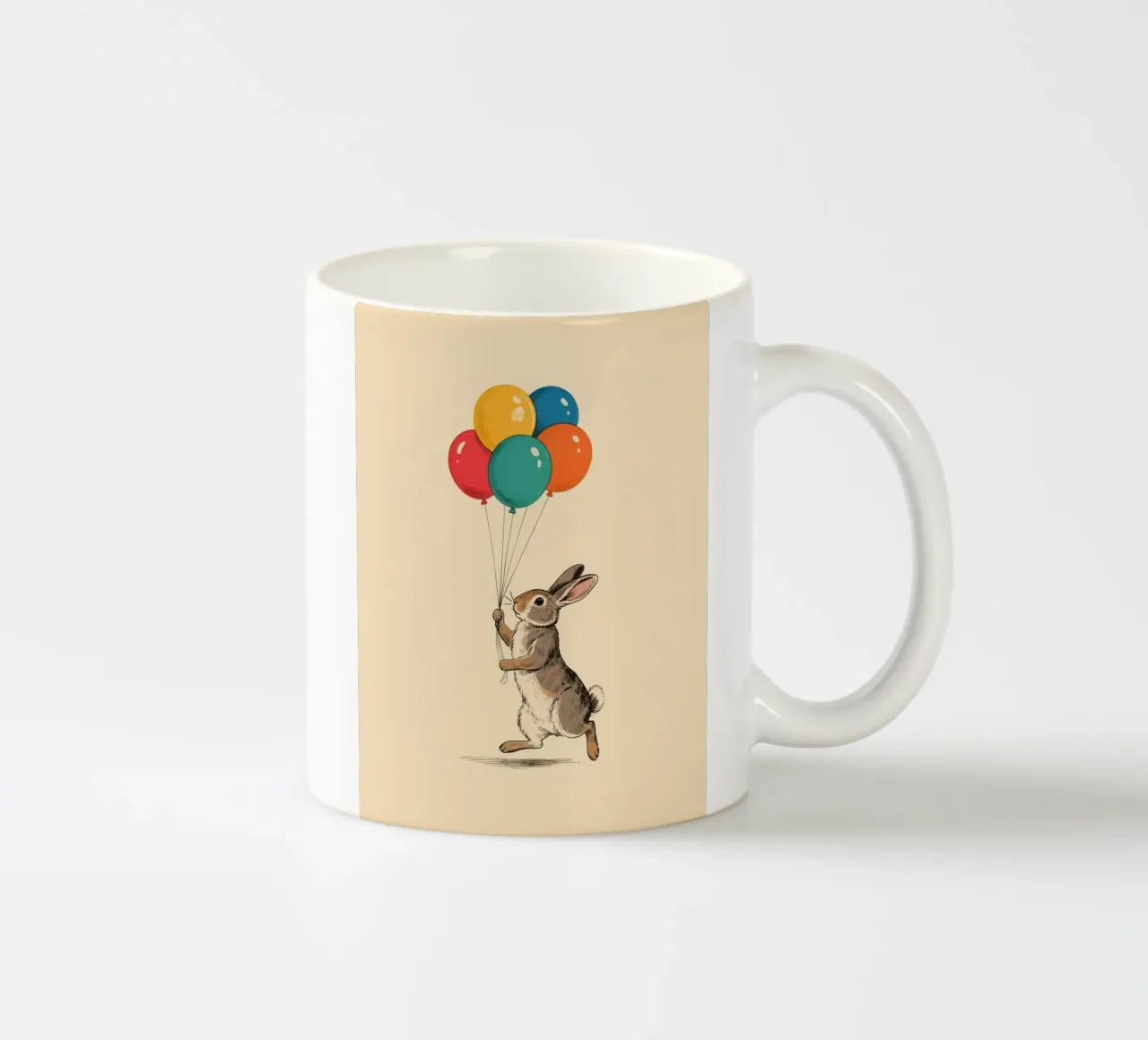 Rabbit Balloons tazza in ceramica da knowledge