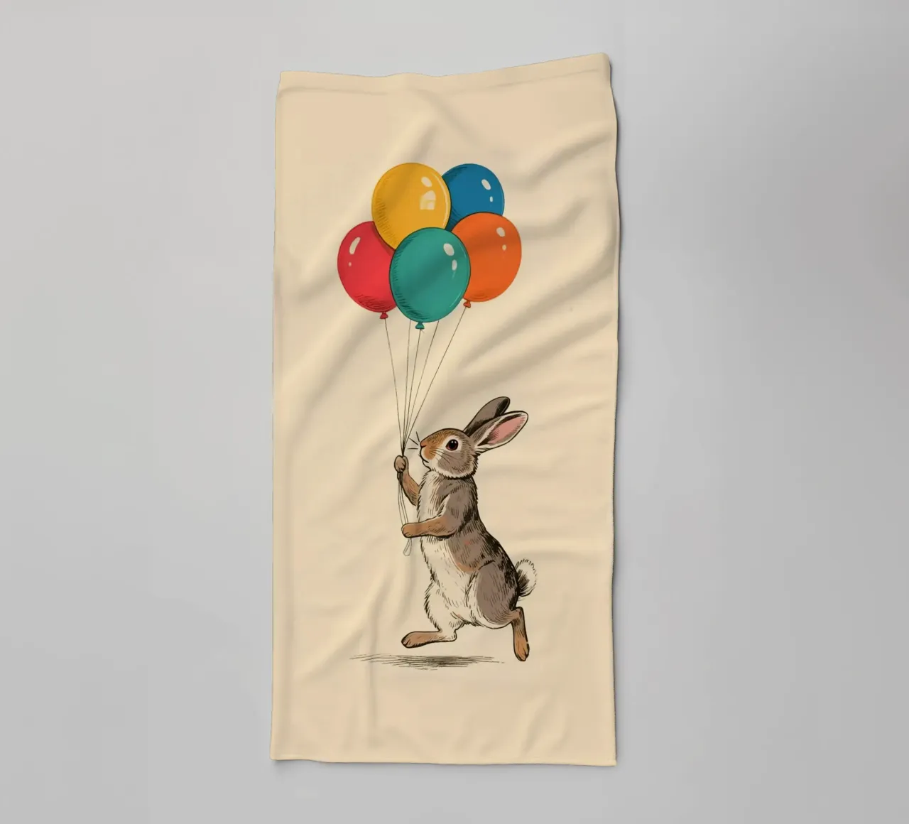 Rabbit Balloons asciugamano da bagno da knowledge