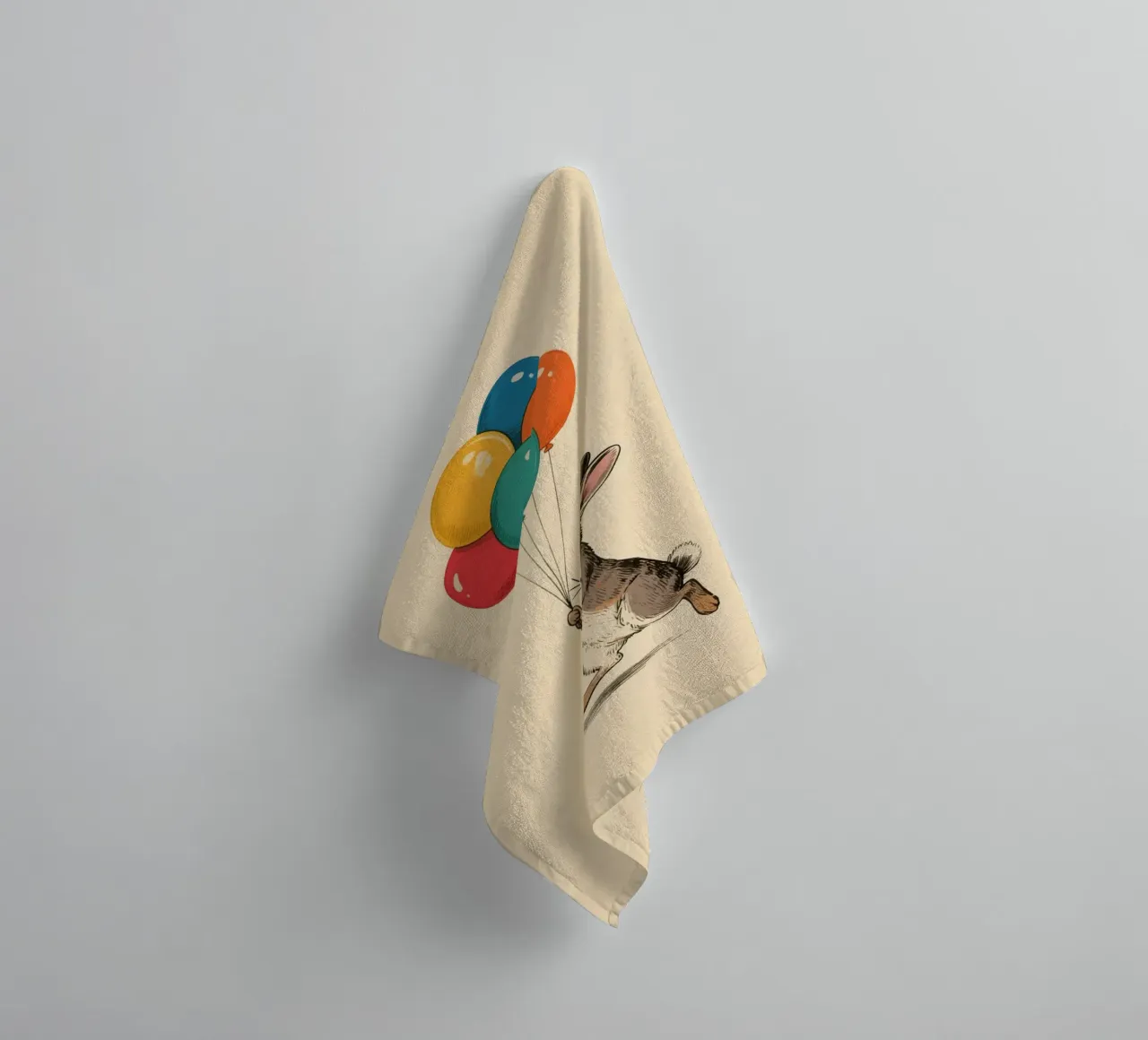 Rabbit Balloons asciugamano da bagno da knowledge